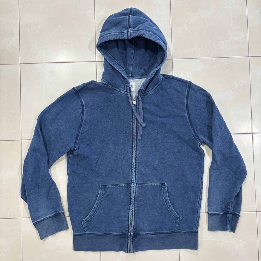 Vintage GAP Full Zip Hoodie Men's M Y2K Skate Grunge Cotton NYC Sweatshirt Gorp